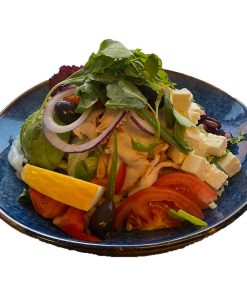 Lunch sallad Avokado och räkor