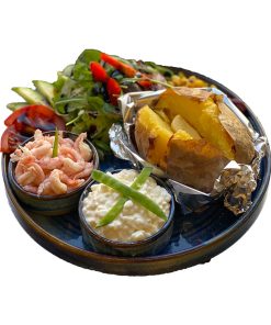Lunch Bakad Potatis keso/räkor
