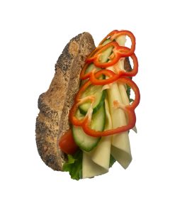 Baguette ost grönsaker
